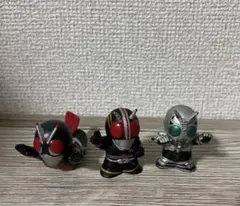 仮面ライダー　シャドームーン　スカイラダー　ブラック　指人形　ソフビ