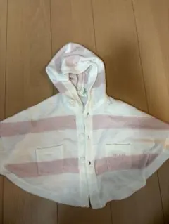 gelato pique ストライプポンチョ 70-80cm