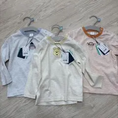 【cottoli】プーさん長袖カットソー3枚セット 95㎝