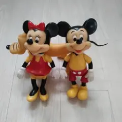ヴィンテージ　ディズニー フィギュア 3体セット ミッキー ミニー プルート