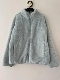 UNIQLOユニクロ ファーリーフリースジャケット キッズ 140 水色