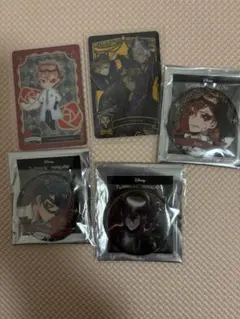 ディズニー ターン・アンド・ランド 缶バッジ トレカ　5個セット