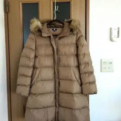 ユニクロ　ダウンロングコート ファー付き160cm