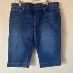 極美品★GAP ギャップ デニム ハーフパンツ インディゴ 大きめサイズ