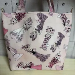ロラライハリス　bell tossフリル付きトートバッグ　　　☆ハンドメイド品☆ ロラライハリス bell tossフリル付きトートバッグ ☆ハンドメイド品