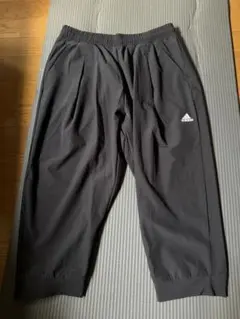 adidas アディダス クロップドパンツ カプリパンツ ブラック L