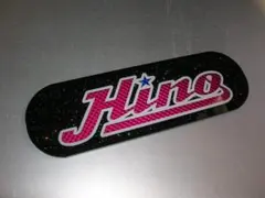 ※Rian◆日野バスマーク◆アンドン◆小判板◆Hino改◆ラメ有◆デコトラ ◇日野バスマーク中アンドン小判板◇Hino改◇赤☆透ラメ◇トラック野郎