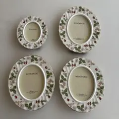 WEDGWOOD ワイルドストロベリー　フォトフレーム　写真立て　4点