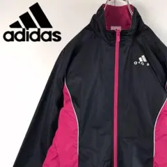 【人気定番】アディダス　バイカラーウインドブレーカー　裏フリース　A1502