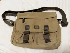 Troop London キャンバス メッセンジャーバッグ ブラウンのサムネイル