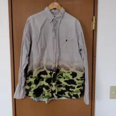 A BATHING APE グラデーション カモフラ ボタンダウンシャツのサムネイル