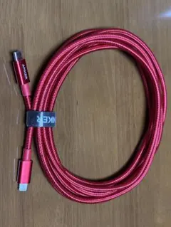 Anker USB-C to Lightning ケーブル 3m レッド