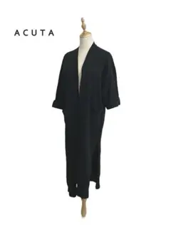 Acuta アクータ　前開き　ニット　サイドスリット　ロング　カーディガンのサムネイル