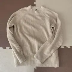 ユニクロ　メンズ　ニット　セーター　ベージュ　M