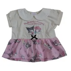 最終価格☆マイメロ&クロミちゃんの襟付きTシャツ(90)