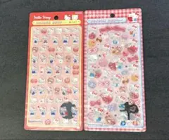 国内正規品　サンリオ　ボンボンドロップシール　ミニ　キティ　赤　2セット