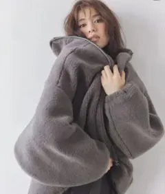 ⭐︎週末タイムセール⭐︎ミンクファー スタンドネックショートコート