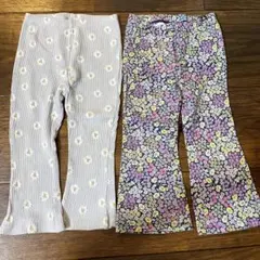 90サイズ ベビー　花柄 パンツセット