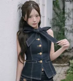 Darich ダーリッチ DDボタンリボンデニムトップス IND - メルカリ