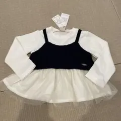 女の子baby ベビーpetit main レイヤードトップス 90サイズ