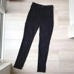 ユニクロ　ヒートテックウルトラストレッチレギンスパンツ　黒　丈長め