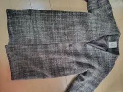 studio CLIP ノーカラーコート グレー系