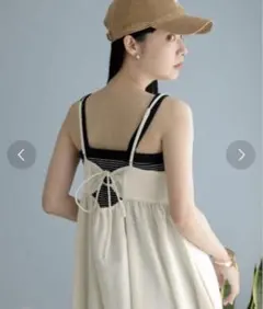 LOWRYSFARM キャミワンピース アイボリー