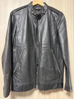 AMERICAN RAG CIE メッシュレザージャケット サイズ2 ブラックのサムネイル