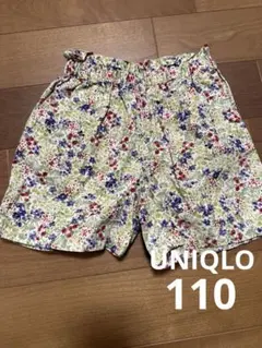 UNIQLO 花柄ハーフパンツ 110cm