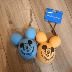 ディズニー　ミッキー　バルーン　バッグチャームケース付き