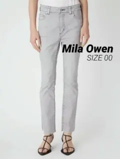 Mila Owen カットオフスキニーデニムパンツ SIZE 00 グレー