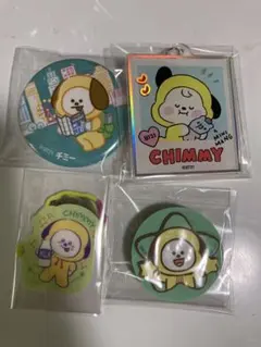 チミーBT21缶バッジ　キーホルダー