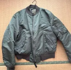 ALPHA INDUSTRIE MA-1 USA製 メンズ L セージグリーン