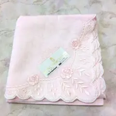 ROYAL WORCESTER ロイヤルウースター ハンカチ ピンク 刺繍
