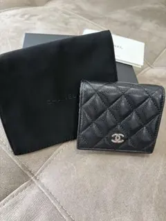 CHANEL 二つ折り財布 ブラックのサムネイル