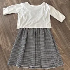 マタニティワンピース 授乳口付き マタニティ S 授乳服