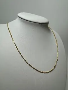 K18ゴールド シンプル チェーンネックレス2.03g