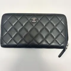 CHANEL シャネル 長財布 キルティング マトラッセ ココマーク ラムスキン