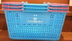 ドンキホーテ マイバスケット 買い物かご 3個セット 水色