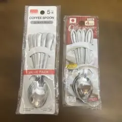ダイソー コーヒースプーン 5本入＆4本入セット