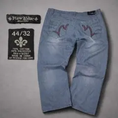 Archive デニムパンツ W44 L32 刺繍フレア 00s Y2K 古着