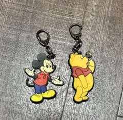 ディズニーランド　ミッキーマウス　くまのプーさん　ラバー　キーホルダー　当時物