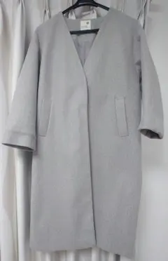 earth music & ecology グレー ロングコート M