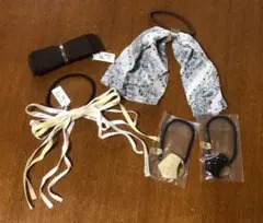 新品未使用　ヘアアクセサリー　ヘアゴム　5点　まとめ売り