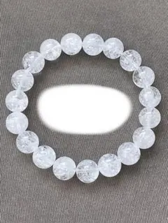 天然石ブレスレット☆高品質！ヒマラヤ水晶１０ｍｍ後半☆キラキラ＆小さな虹入り♡