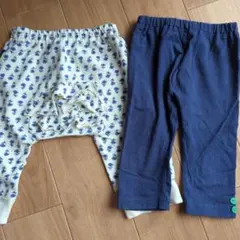 95cm パンツセット ネイビー 花柄