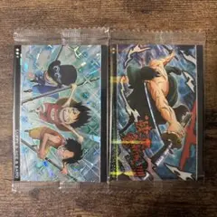 ワンピース ウエハース カード 未開封 ルフィ＆エース＆サボ - メルカリ