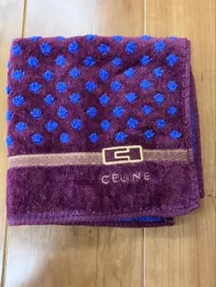 CELINE タオル ハンカチ ボルドーのサムネイル