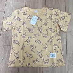 未使用　petitmainプティマイン　恐竜柄 Tシャツ トップス110サイズ