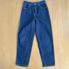 【GU】ハイウエストマムジーンズ M